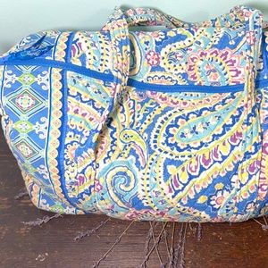 Blue Vera Bradley Small Travel Duffel Bag